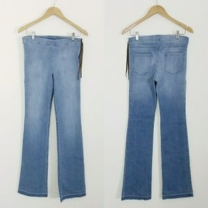 Ella Moss Wide Leg Boho Chambray Pants